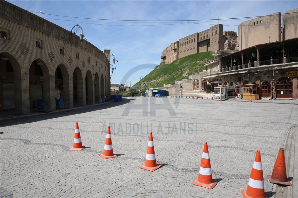 Erbil'de koronavirüs tedbirleri