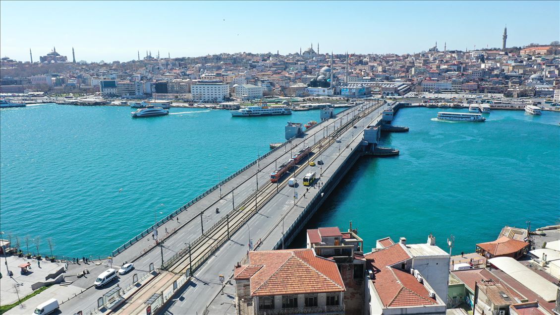 Coronavirus silence in squares of Istanbul