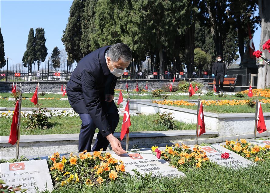 Türk Polis Teşkilatının kuruluşunun 175. yılı törenine "koronavirüs" düzenlemesi