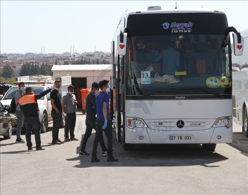 Gaziantep'te yurttaki karantina süresi dolan 520 kişi evlerine gönderildi