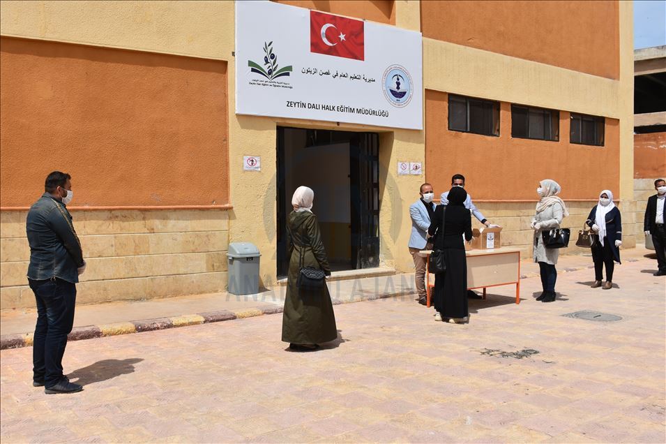 عفرين.. افتتاح ورشة لإنتاج الكمامات الطبية بدعم تركي