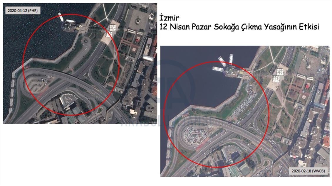 Türkiye'nin Kovid-19 sonrası boş kalan meydanları uzaydan görüntülendi