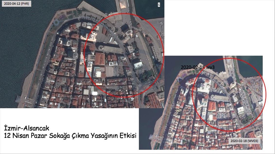 Türkiye'nin Kovid-19 sonrası boş kalan meydanları uzaydan görüntülendi