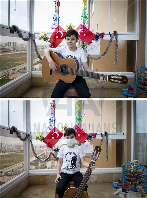 Evde 23 Nisan heyecanı