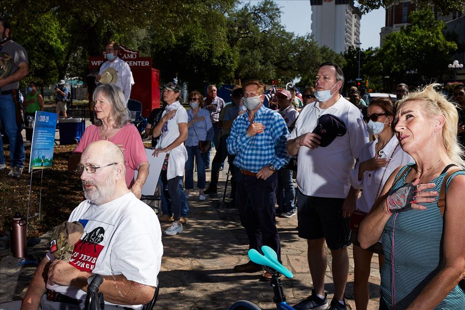 Teksas'ta protesto
