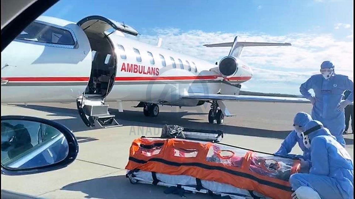 طائرة إسعاف تركية تغادر السويد حاملة مواطنا مصابا بكورونا
