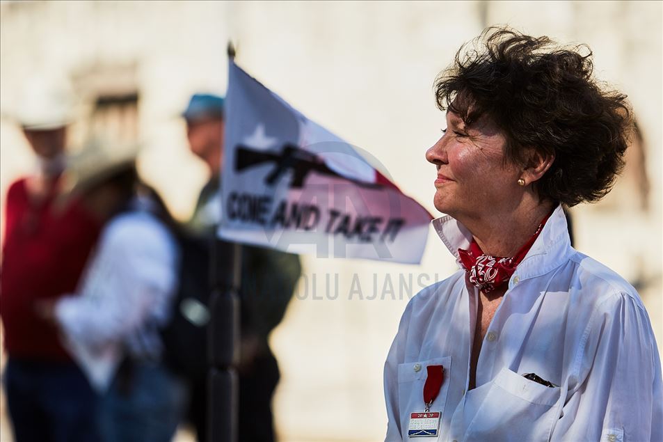 Teksas'ta protesto