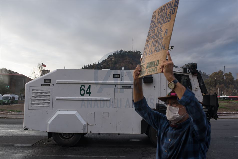 Protest,chile,covid19,piñera