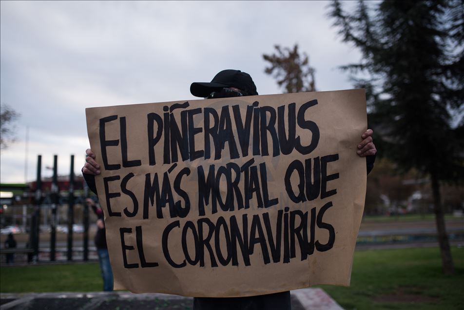 Protest,chile,covid19,piñera