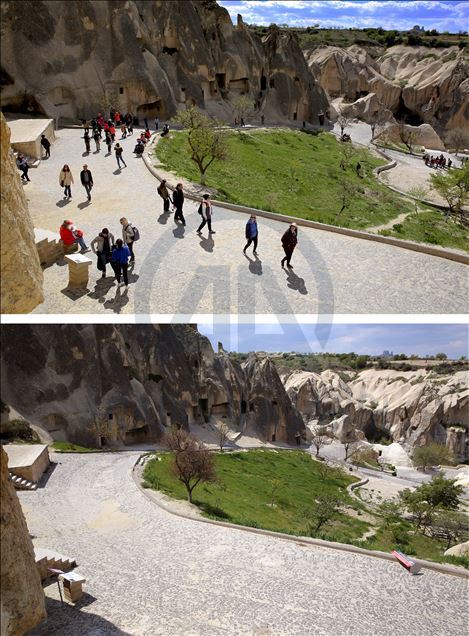 Cappadocia, one of UNESCO’s World Heritage sites, deserted after COVID-19 precautions