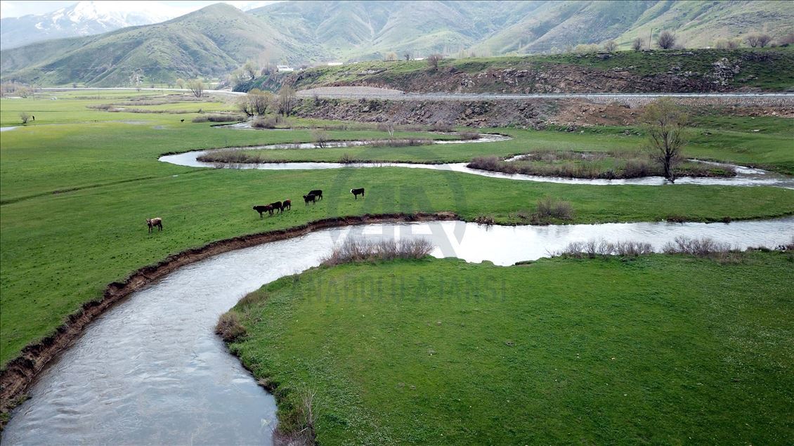 Meander of rivers in Turkey's Bitlis