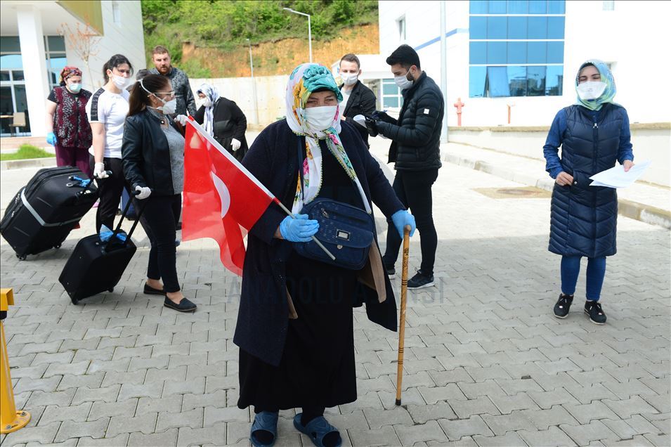 Almanya'dan getirilen Türk vatandaşlarının Giresun'daki karantina süresi tamamlandı