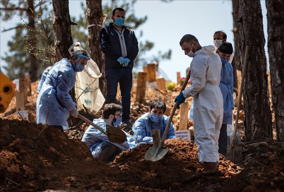 Kovid -19'dan ölenlerin cenaze işlemleri dini usullere uygun yapılıyor