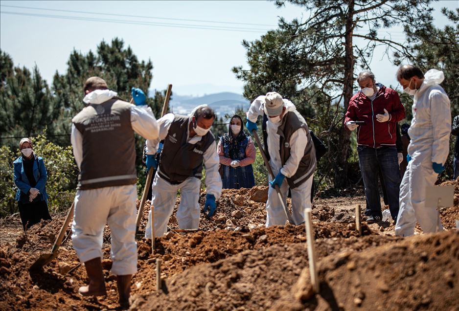 Kovid -19'dan ölenlerin cenaze işlemleri dini usullere uygun yapılıyor