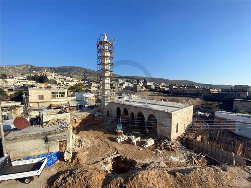 تركيا ترمم مقام "النبي هوري" ومسجد في عفرين السورية