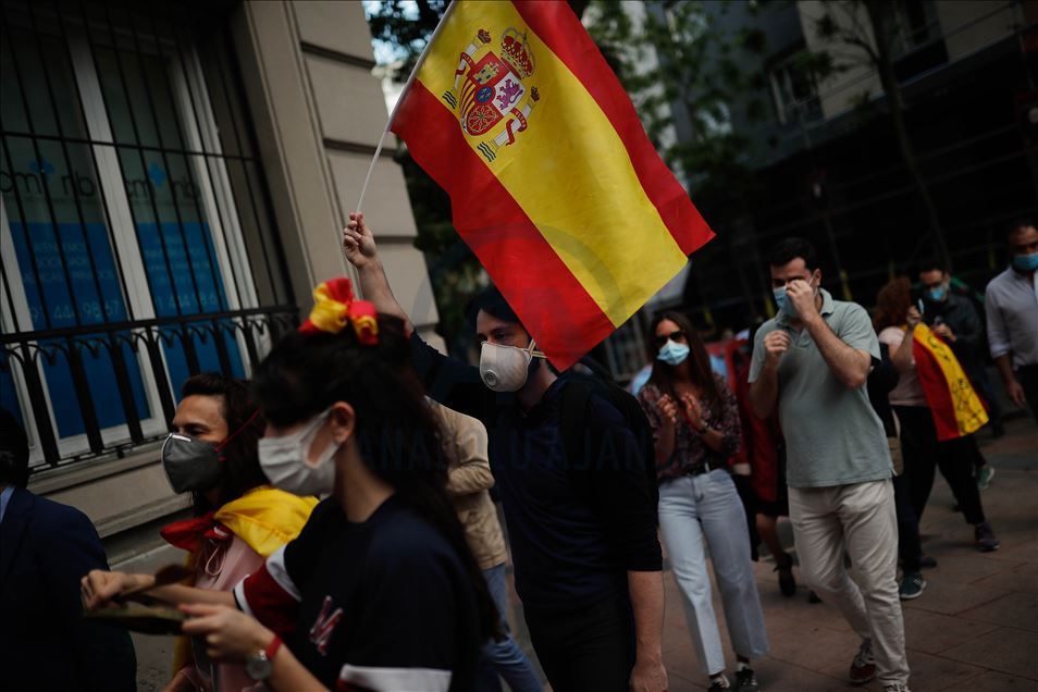 İspanya'da hükümet karşıtı gösteri