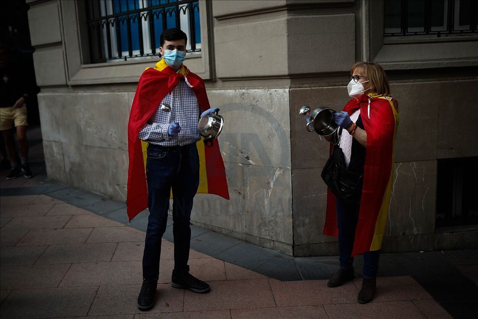 Anti-government protest in Spain