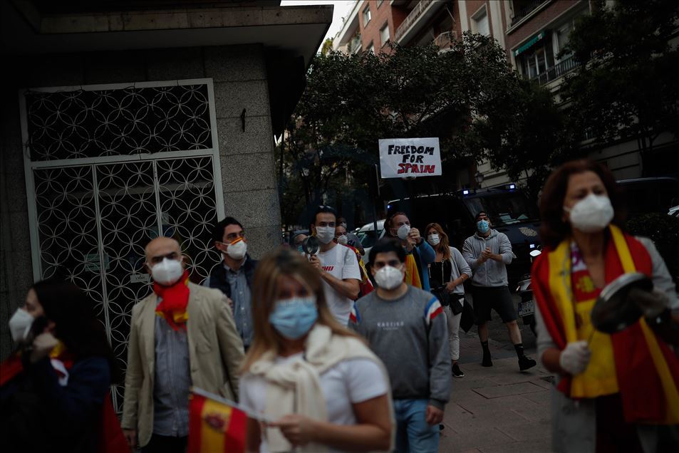 Protesta antigubernamental en España