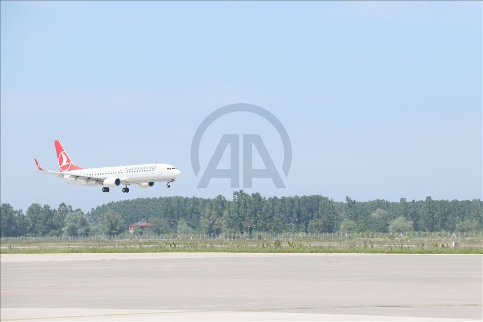 Turkish Airline's special flight "TK1919" with 9 million symbolic passengers takes off on 19th May landed on Samsun from Istanbul