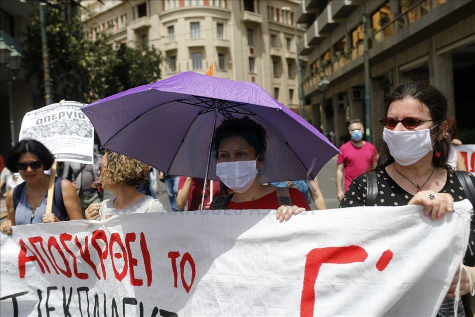 Protestas contra las reformas educativas en Grecia