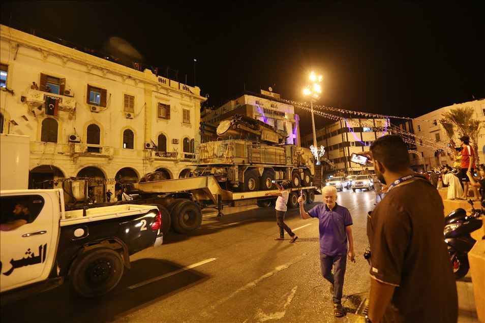 Libyan government displays destroyed air defense system used by warlord Haftar's militias