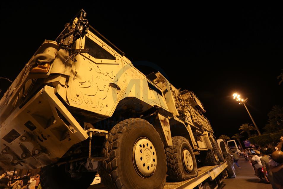 Libyan government displays destroyed air defense system used by warlord Haftar's militias