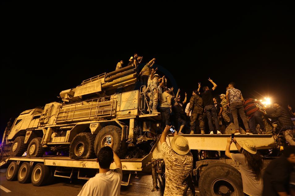 Libyan government displays destroyed air defense system used by warlord Haftar's militias