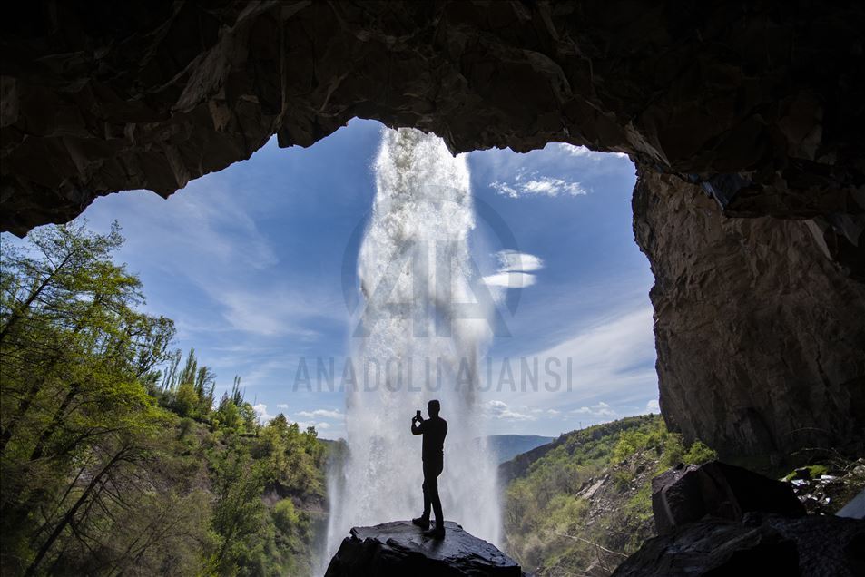 Caglayan Waterfall in Turkey's Giresun
