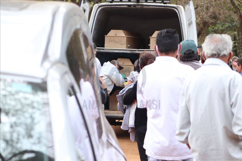 Graveyard of the Covid-19 victims in Sao Paulo