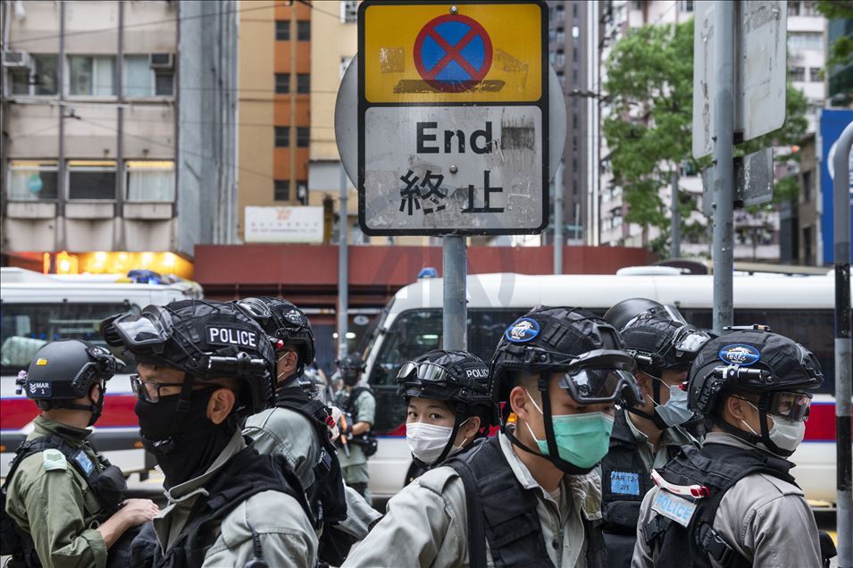 Hong Kong'da Çin'in yeni güvenlik yasası girişimi protesto edildi