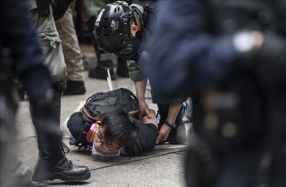 Hong Kong'da Çin'in yeni güvenlik yasası girişimi protesto edildi