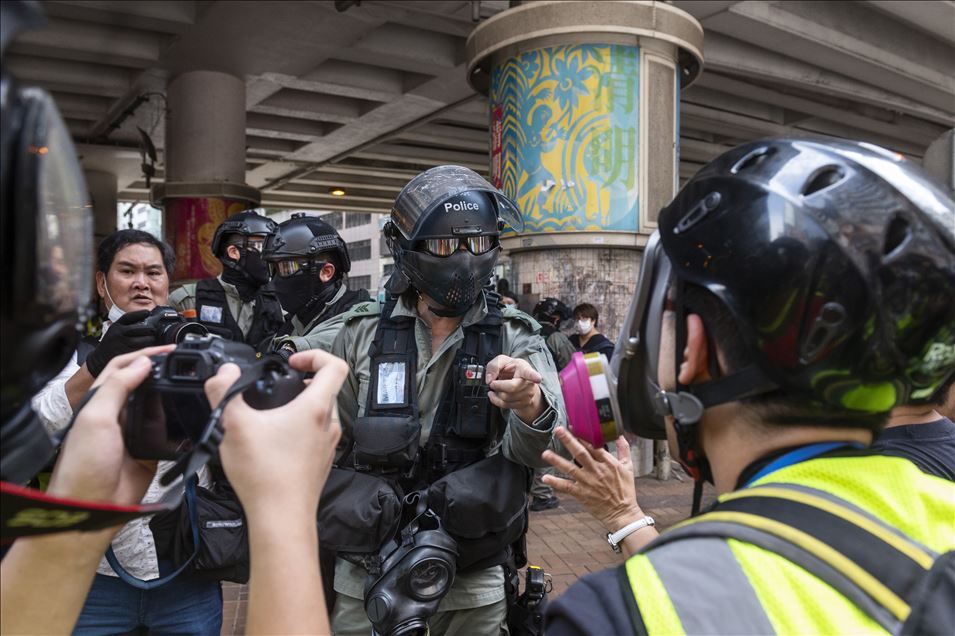 Hong Kong'da Çin'in yeni güvenlik yasası girişimi protesto edildi