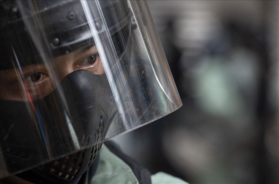 Hong Kong'da Çin'in yeni güvenlik yasası girişimi protesto edildi