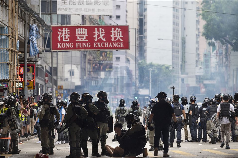 Hong Kong'da Çin'in yeni güvenlik yasası girişimi protesto edildi