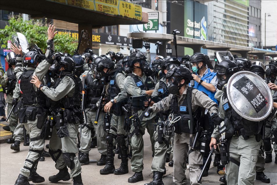 Hong Kong'da Çin'in yeni güvenlik yasası girişimi protesto edildi