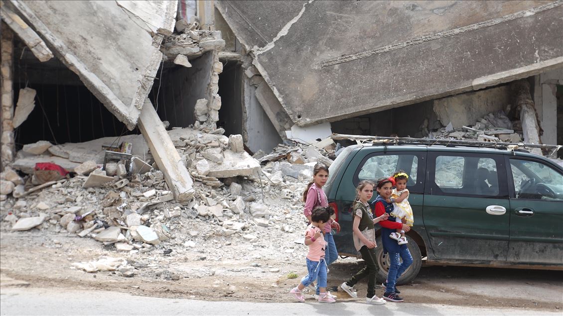 شادی کودکان ادلب در عید فطر