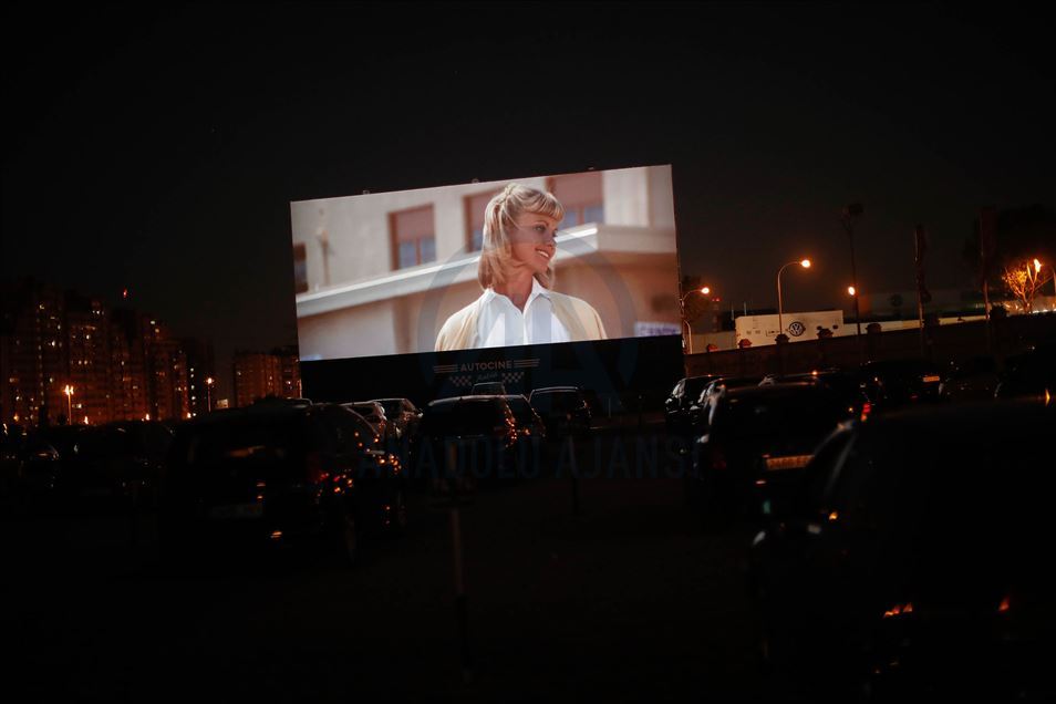 Open-air cinema event in Madrid