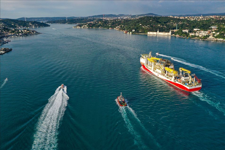 کشتی حفاری «فاتح» ترکیه را به دریای سیاه اعزام شد