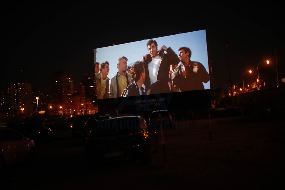 Open-air cinema event in Madrid