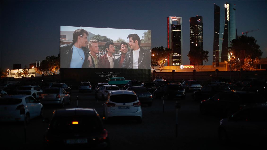 Open-air cinema event in Madrid
