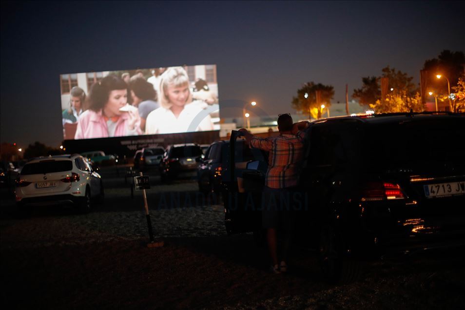 Open-air cinema event in Madrid