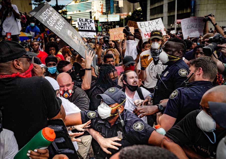 Protests continue over the death of George Floyd in Atlanta