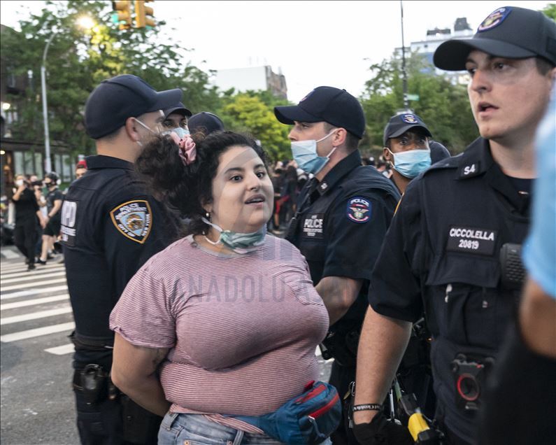 Violent protest against police killing of George Floyd in NYC