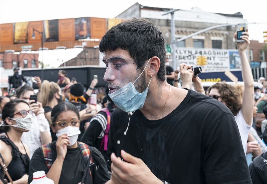 Violent protest against police killing of George Floyd in NYC