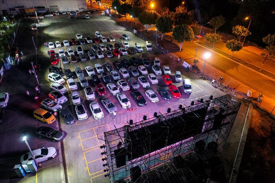 Openair cinema event in Turkey's Antalya Anadolu Ajansı