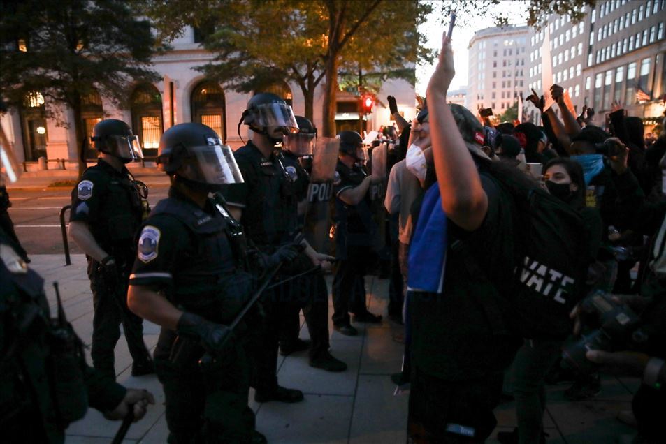 Impactantes imágenes en Washington DC de las protestas por la muerte de George Floyd