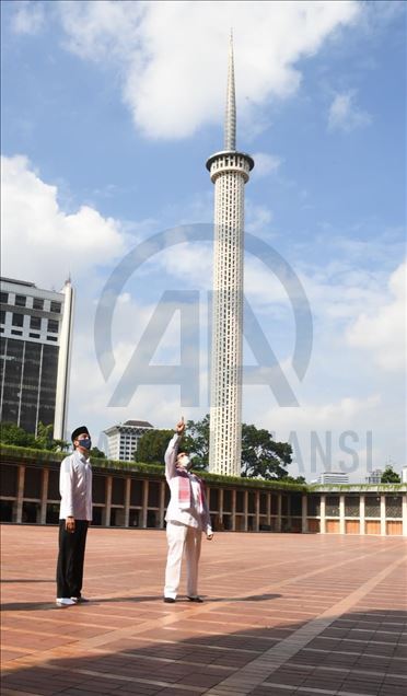 Jokowi tinjau Masjid Istiqlal dalam rangka kesiapan kenormalan baru