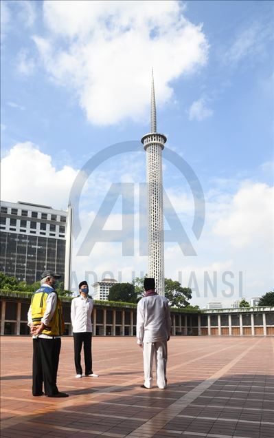 Jokowi tinjau Masjid Istiqlal dalam rangka kesiapan kenormalan baru