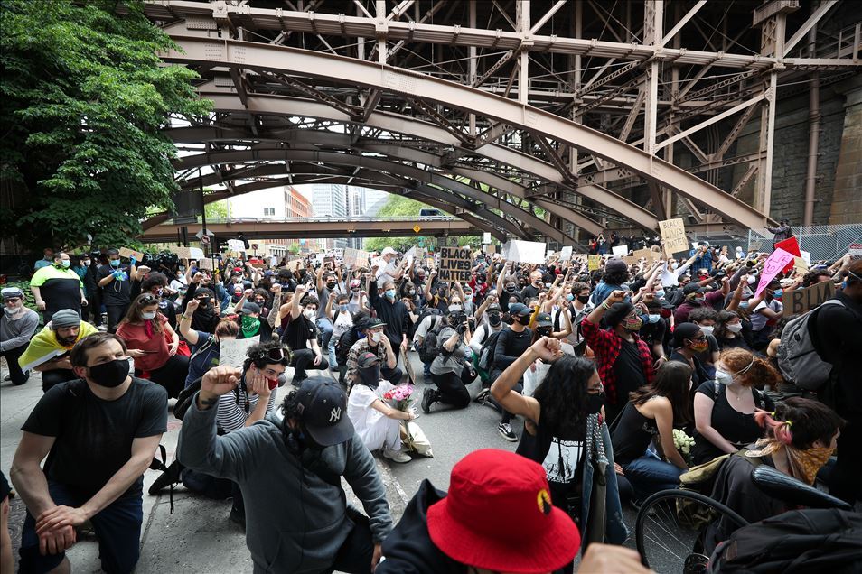 Protest over the death of George Floyd in New York