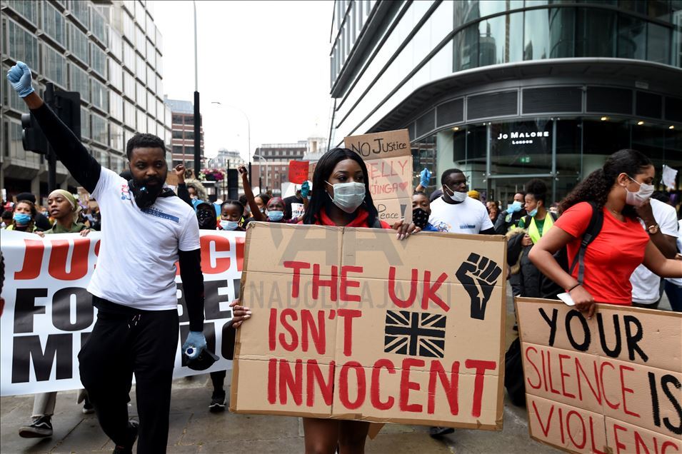 Black Lives Matter demonstration in London
